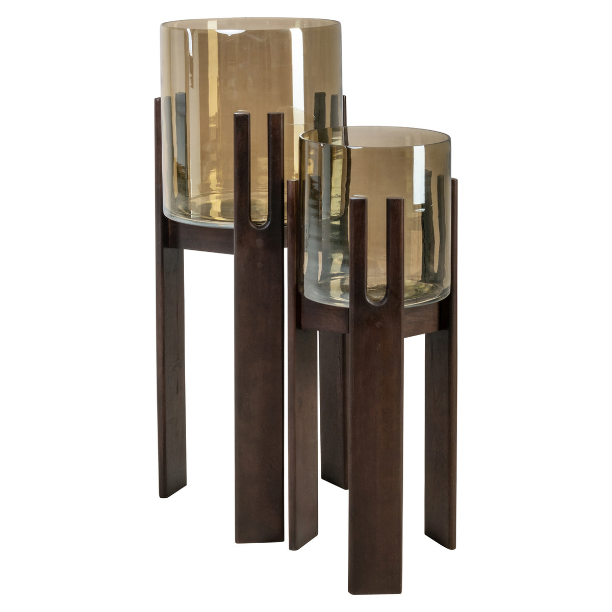 Richmond Möbel Windlicht Reese walnut | 215805