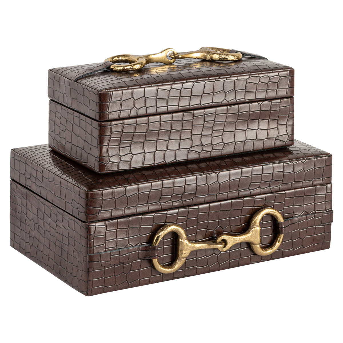 Richmond Möbel Aufbewahrungsbox Rex dark brown | 215837