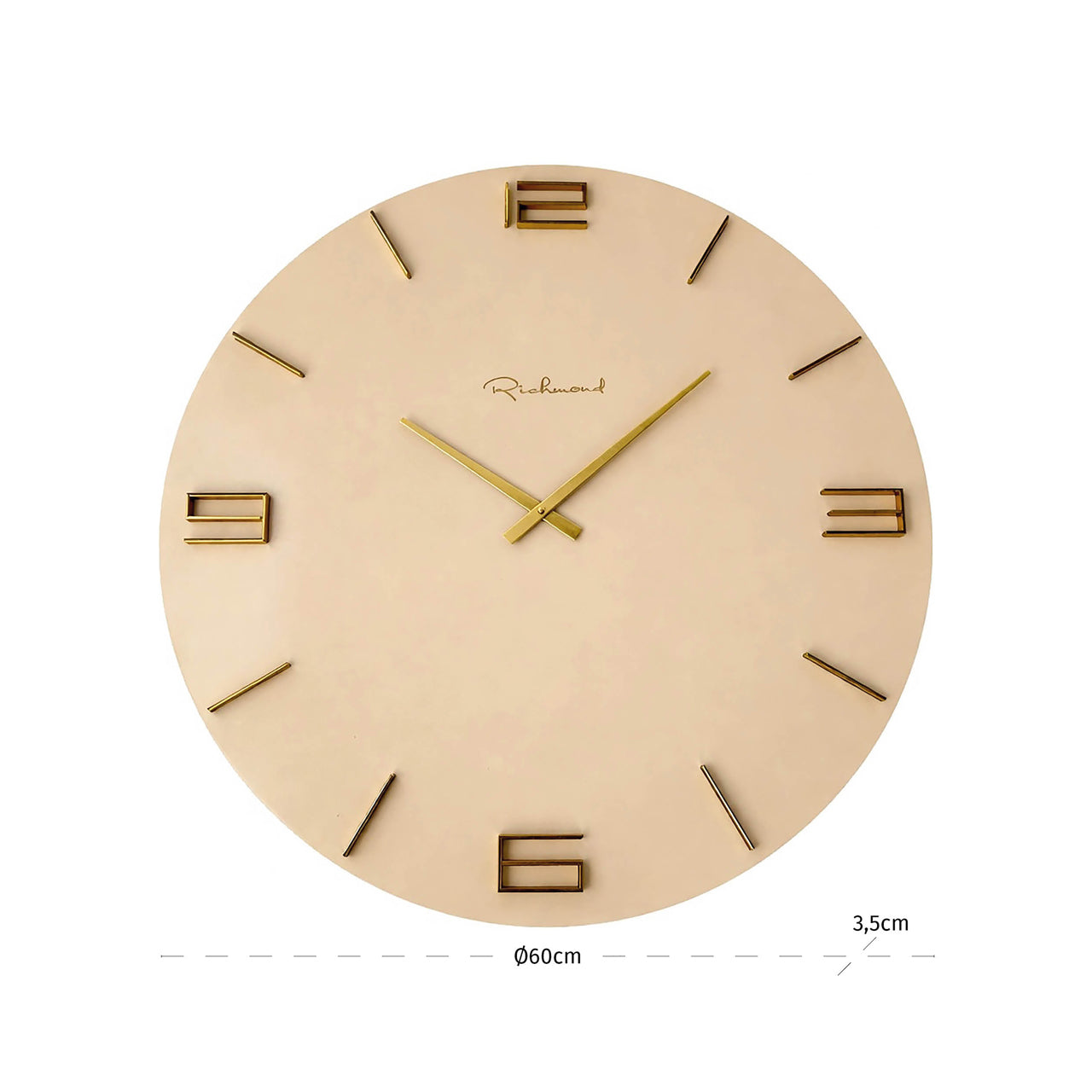 Richmond Möbel | Uhr Byram | Black-gold