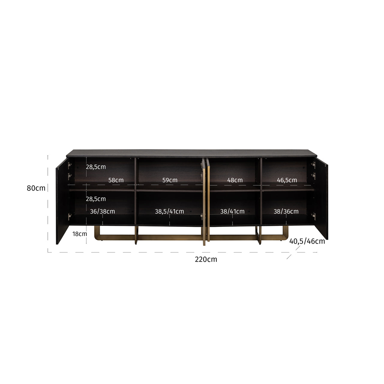 Richmond Möbel | Sideboard Alexander Jones (Dax) | Charcoal
