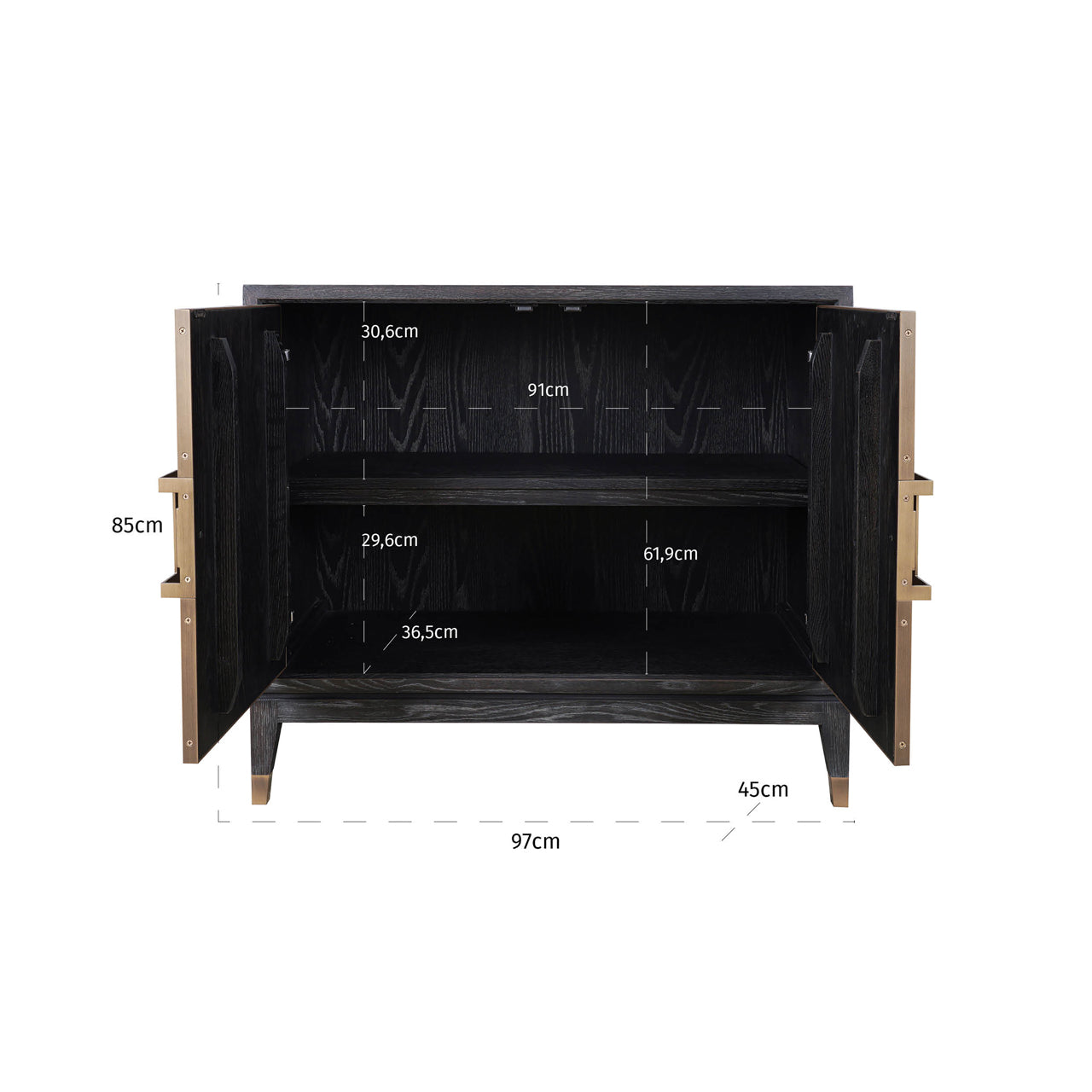 Richmond Möbel | Sideboard Bloomville | Brass-shagreen