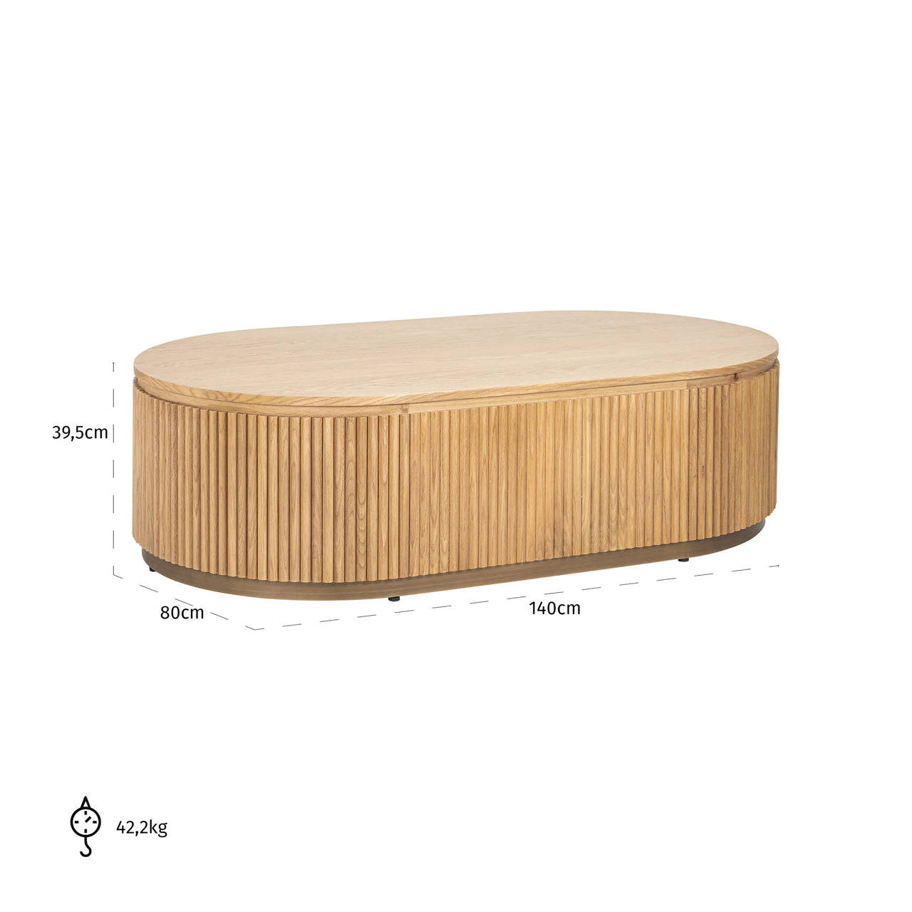 Richmond Möbel | Couchtisch Belfort | Natural-oak