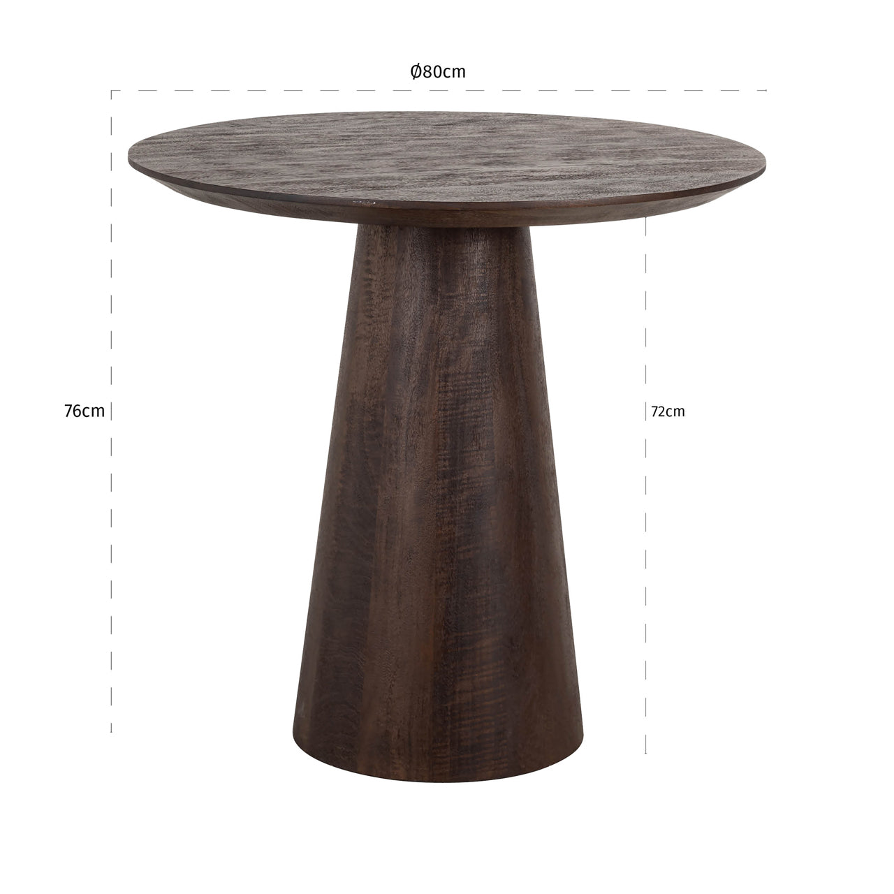 Richmond Möbel | Bistro-Tisch Willow | Dark-brown