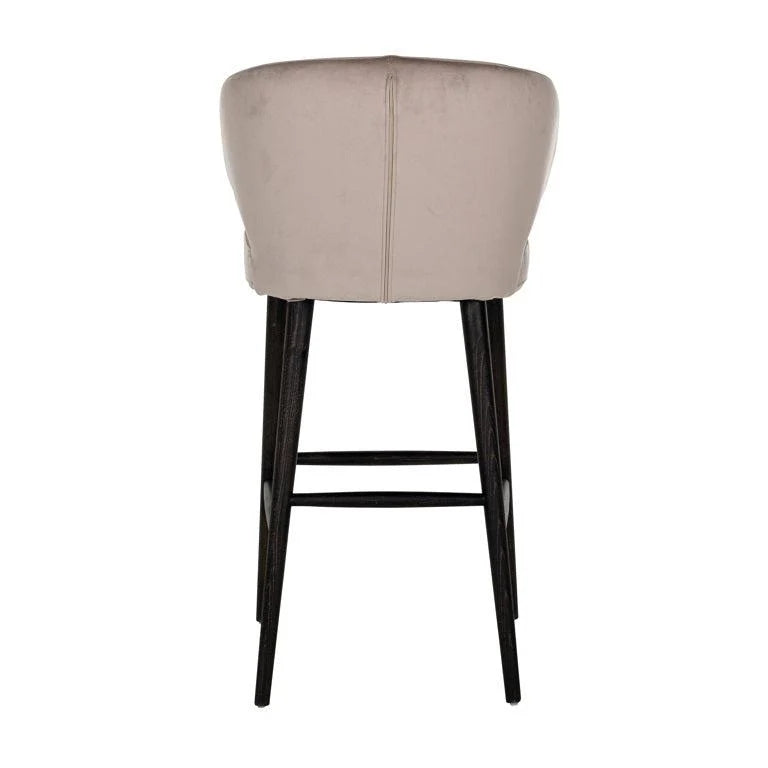 Bar stool Indigo khaki velvet