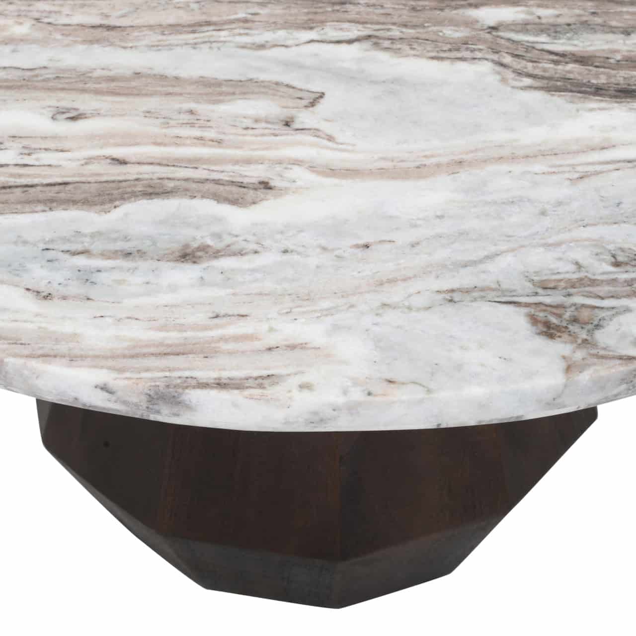 Coffee table Oberoy Blush beige 80Ø