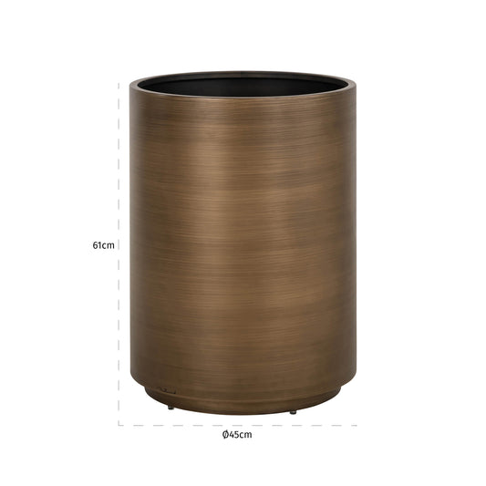 Richmond Möbel Pflanzgefäß Dira brushed gold | 213235