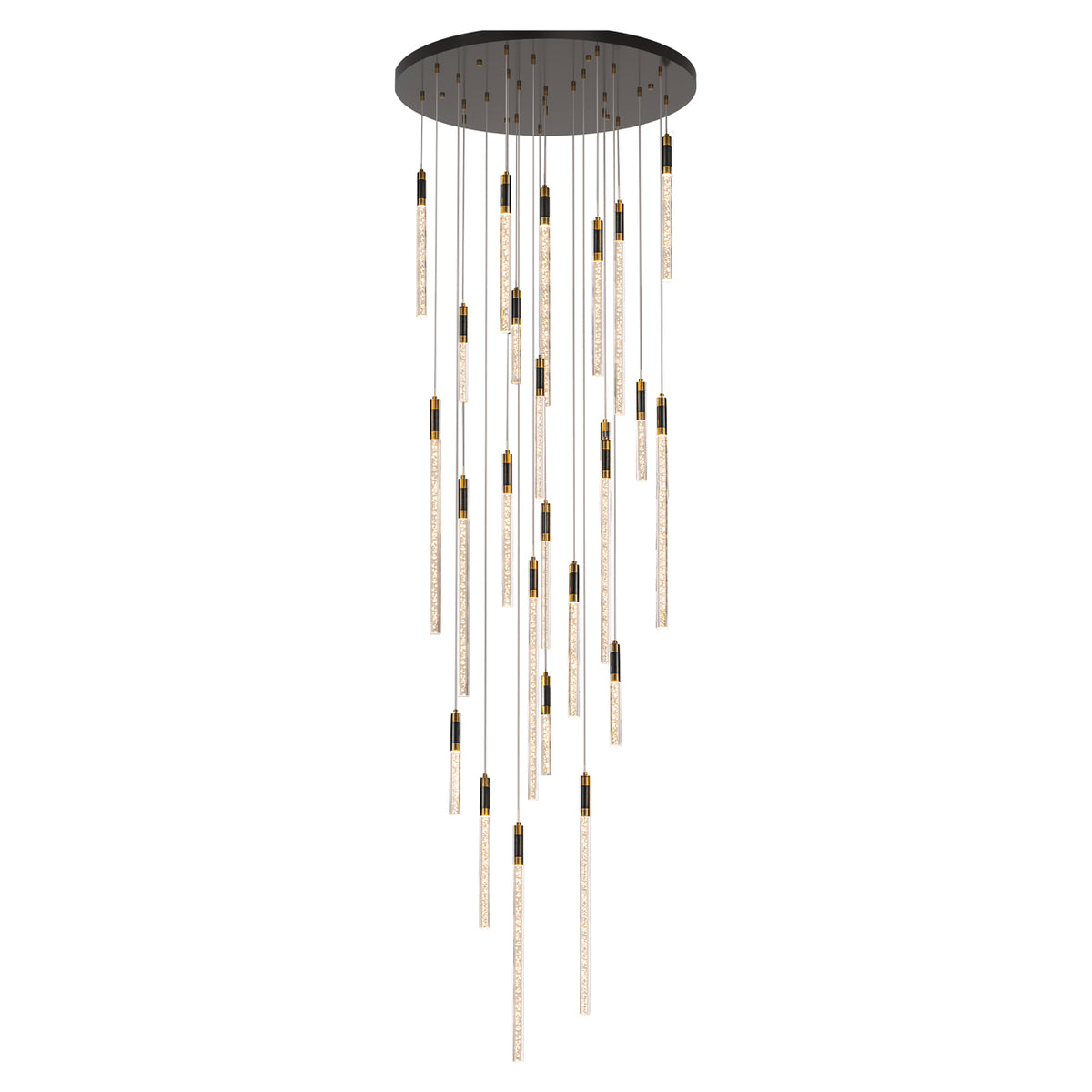 Richmond Möbel Pendelleuchte Crosley black/gold | 212943