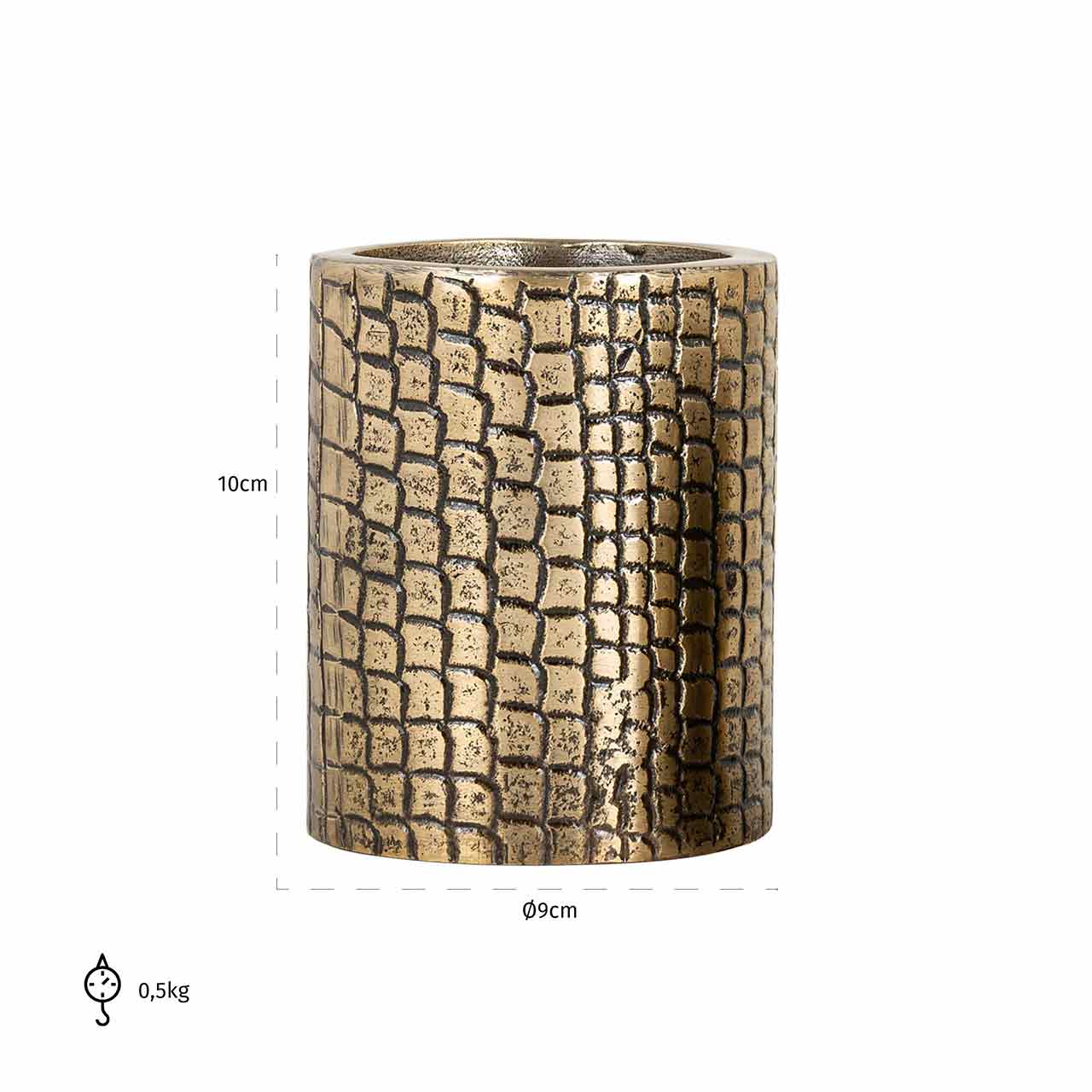 Richmond Möbel | Kerzenhalter Ross | Brushed gold