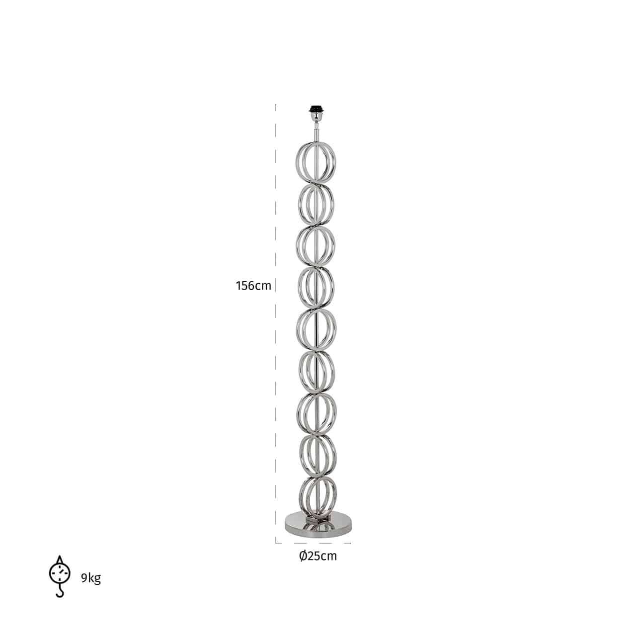 Richmond Möbel | Stehlampe Bliss | Silber
