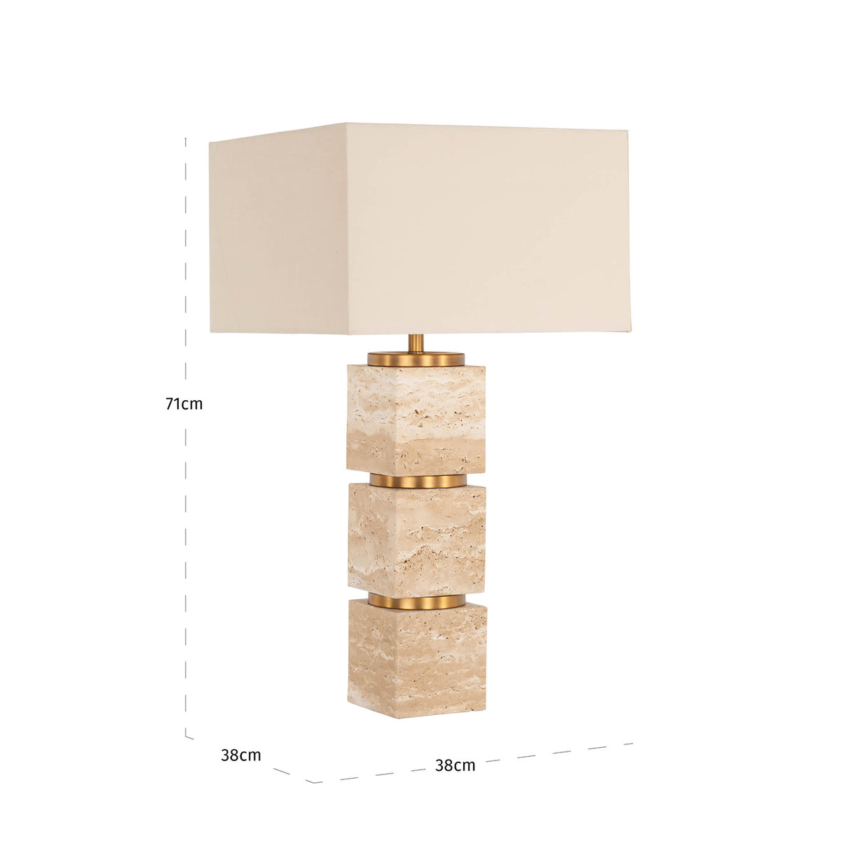 Richmond Möbel Tischlampe Jaella beige | 213397