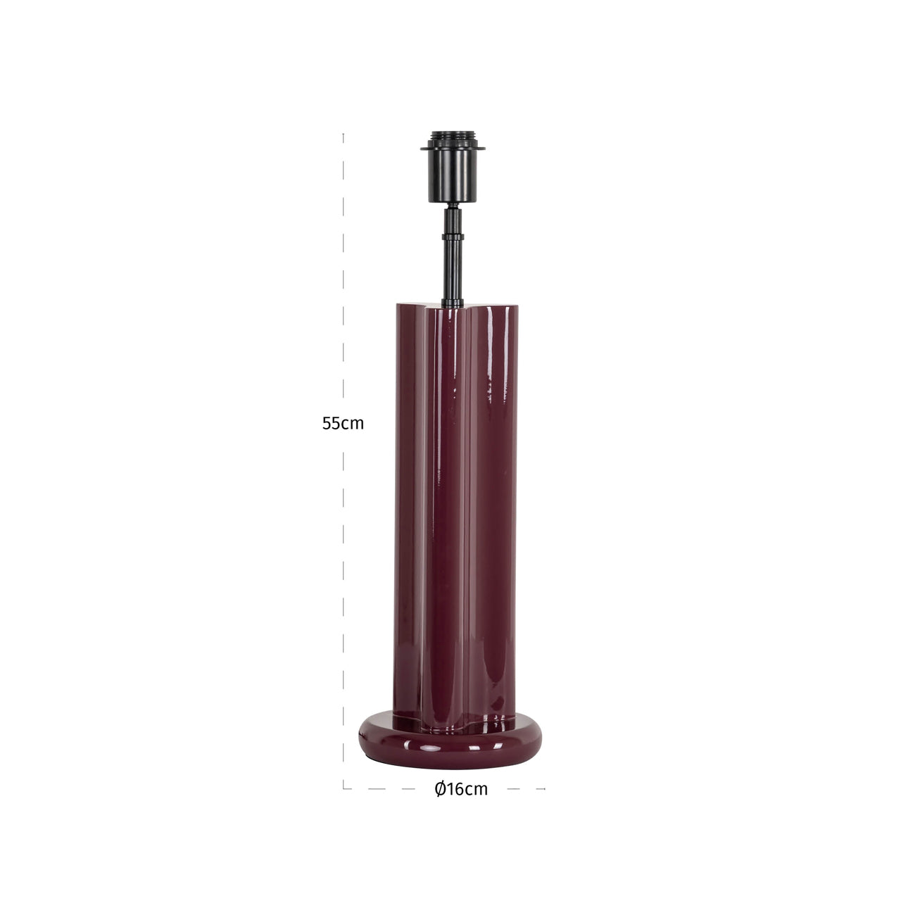 Richmond Möbel | Tischlampe Alina | Burgundy