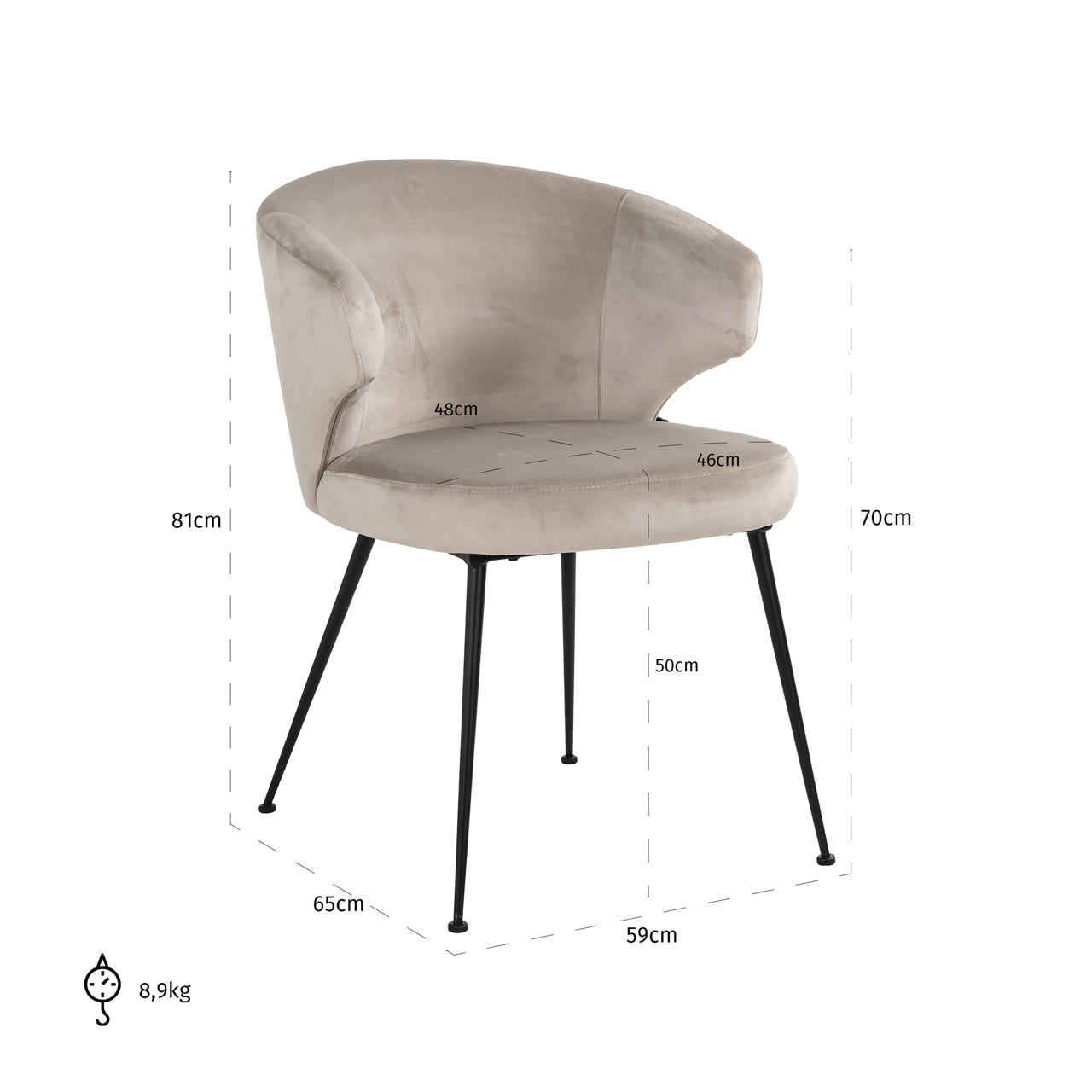 Richmond Möbel | Esszimmerstuhl Xandra | Cream-fusion