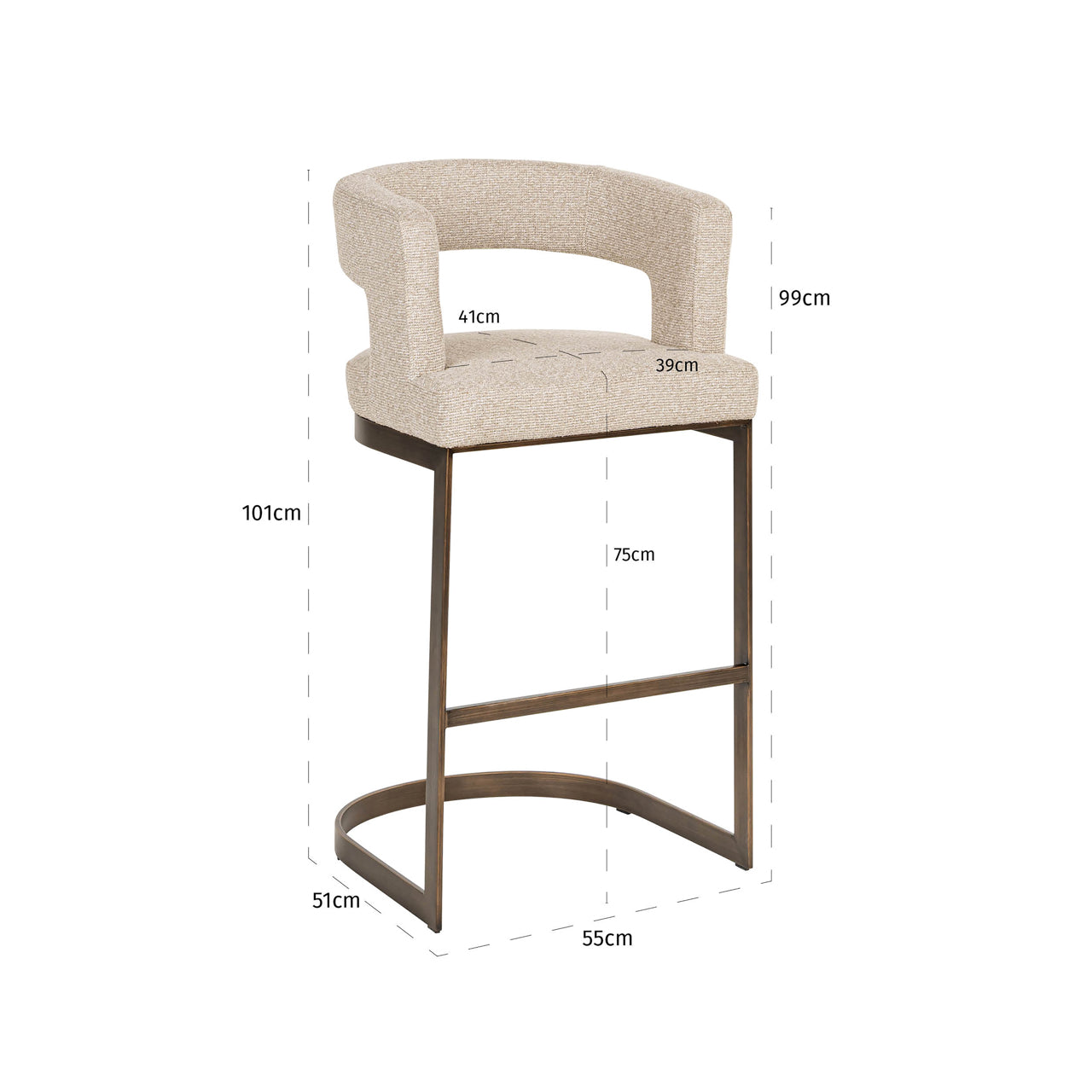 Richmond Möbel | Barhocker Ellis | Biscotti