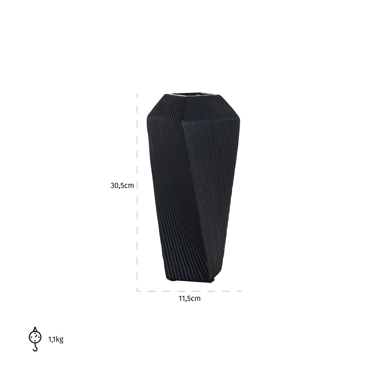 Richmond Möbel | Vase Arturo | Schwarz