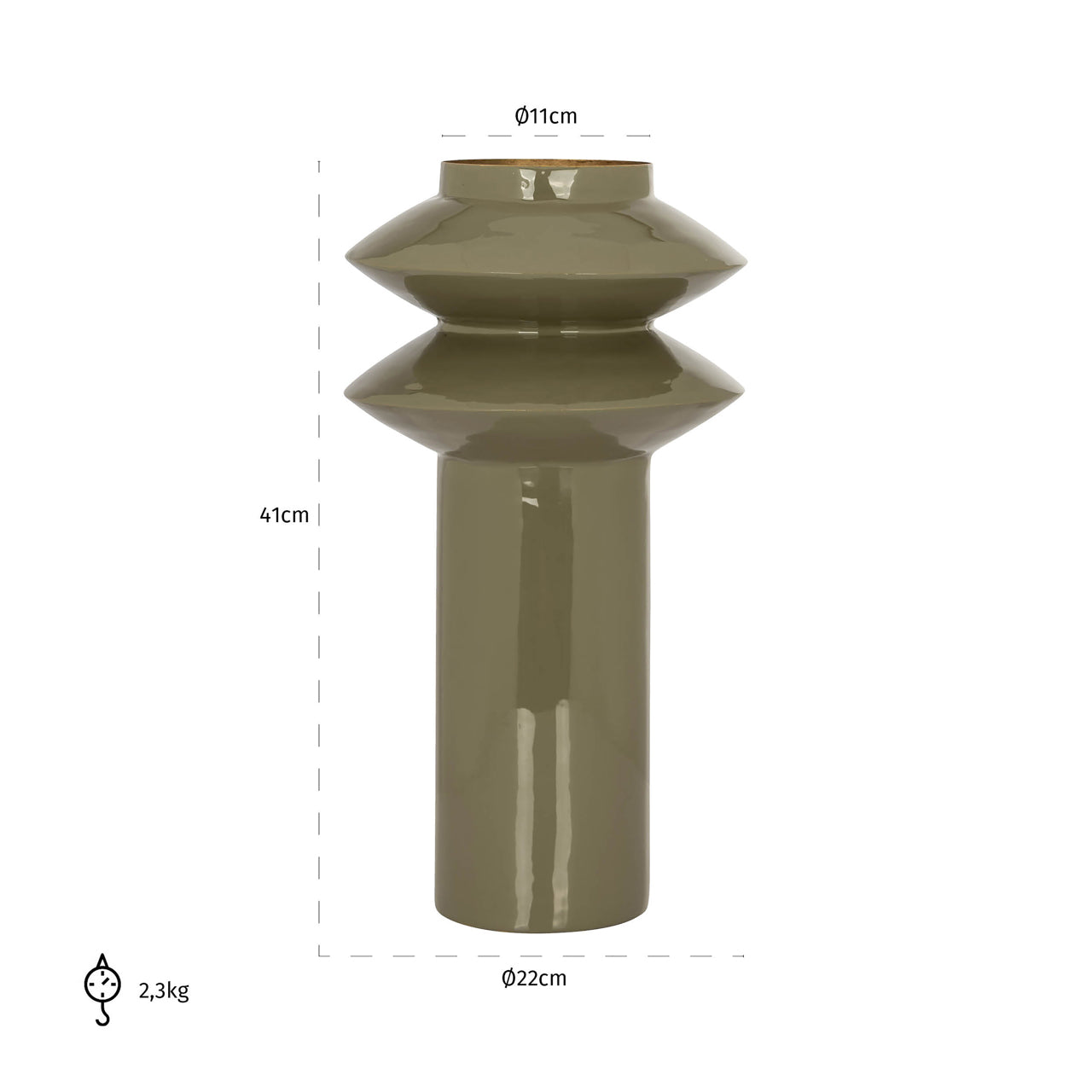Richmond Möbel | Vase Flora | Olive