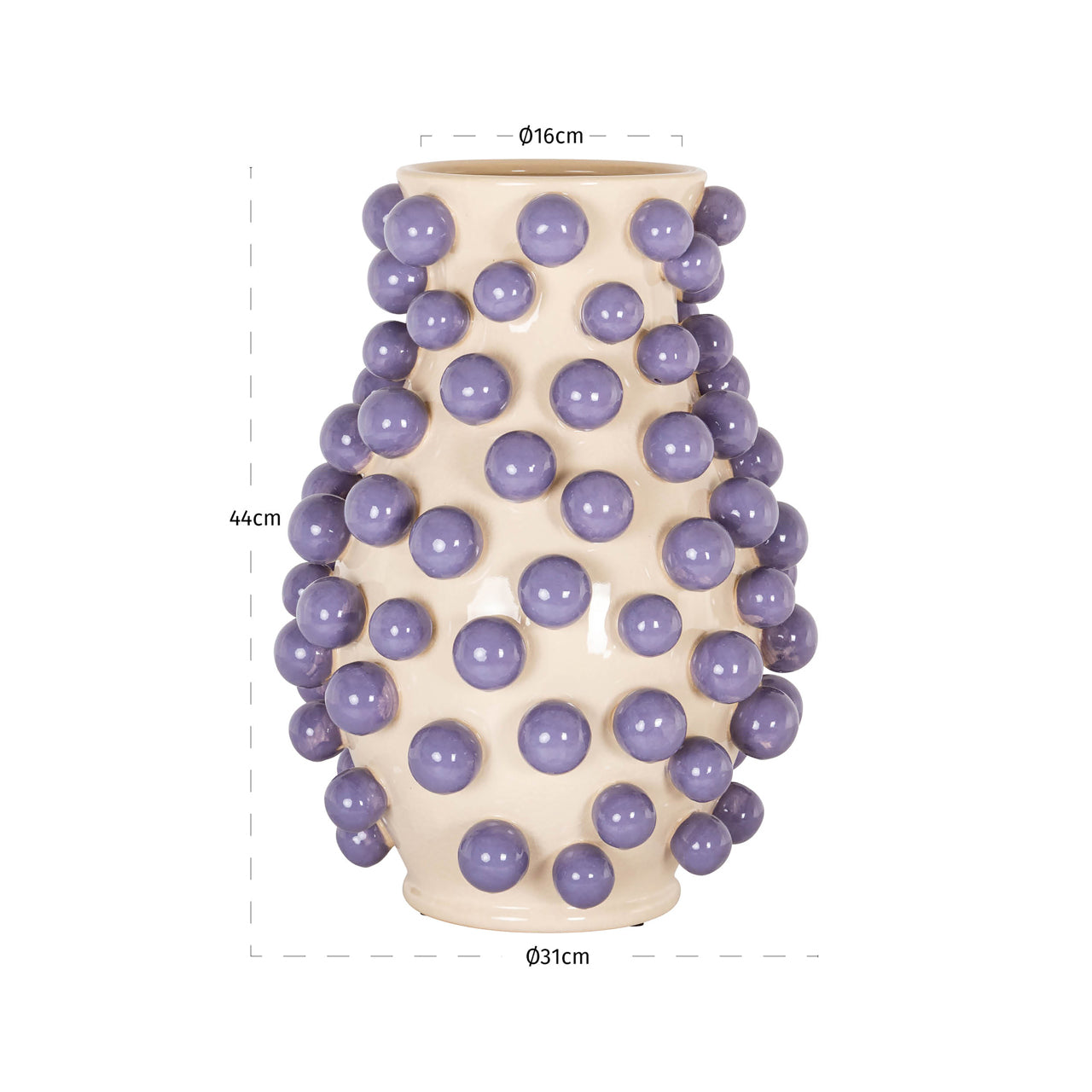 Richmond Möbel | Vase Dotty | Cream