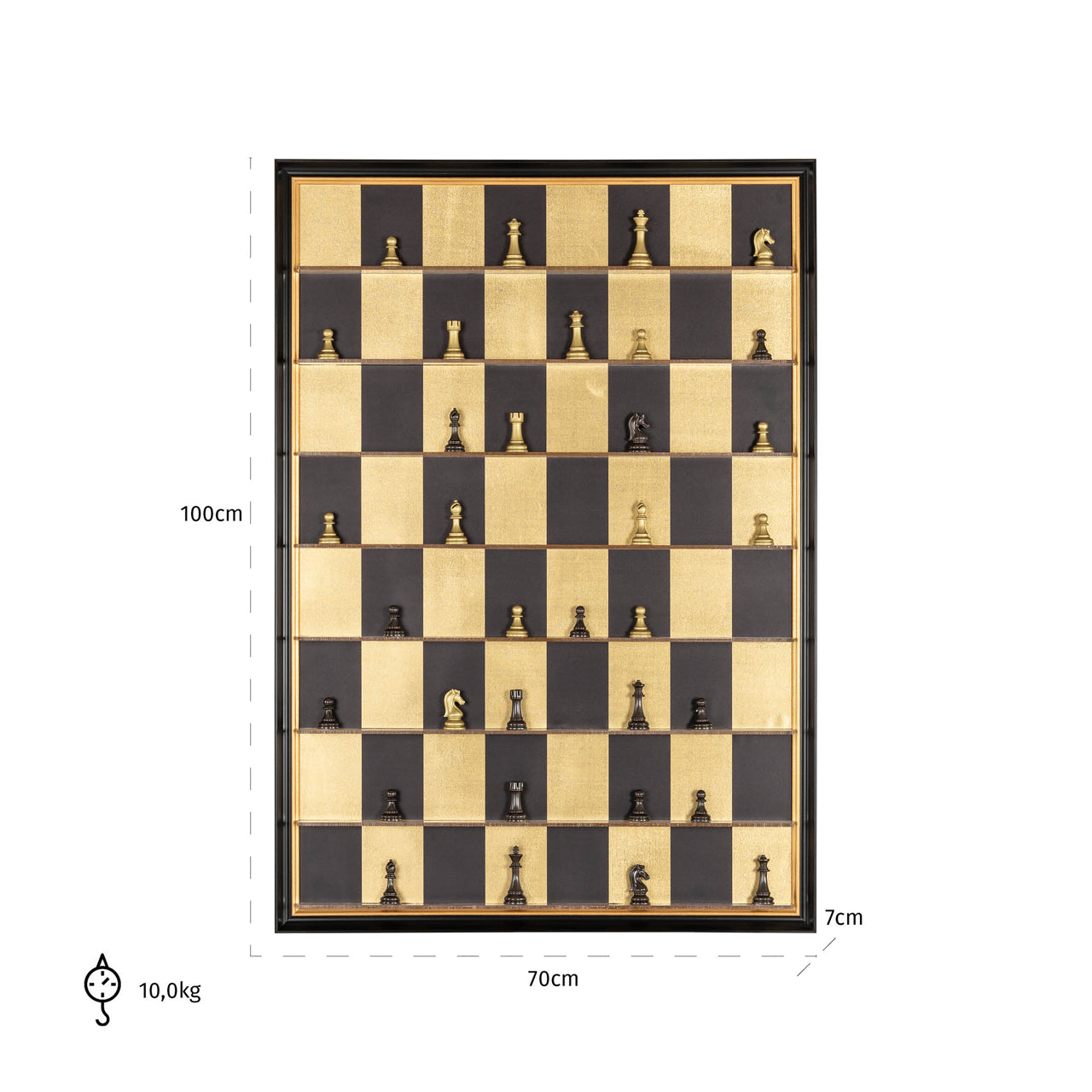 Richmond Möbel | Wandkunst Nala | Black-gold
