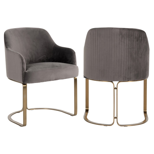 Richmond Möbel | Esszimmerstuhl Hadley stone velvet | stone-velvet