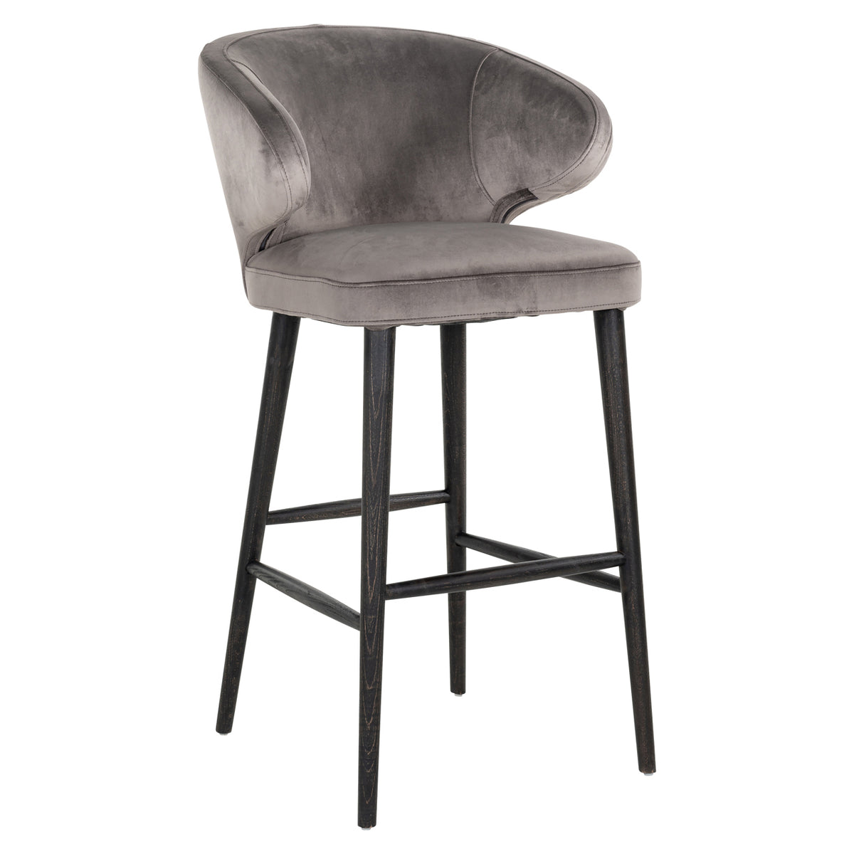 Richmond Möbel Barhocker Indigo stone velvet | 210465