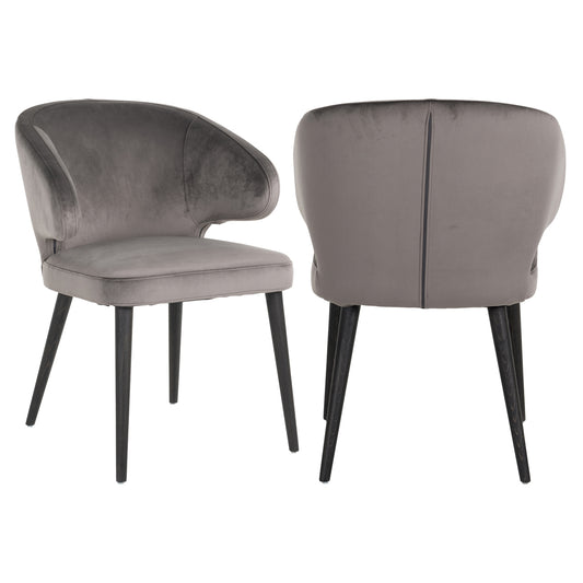 Richmond Möbel | Esszimmerstuhl Indigo stone velvet | stone-velvet