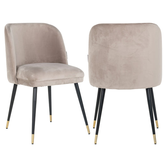 Richmond Möbel | Esszimmerstuhl Alicia khaki velvet fire retardant | khaki-velvet