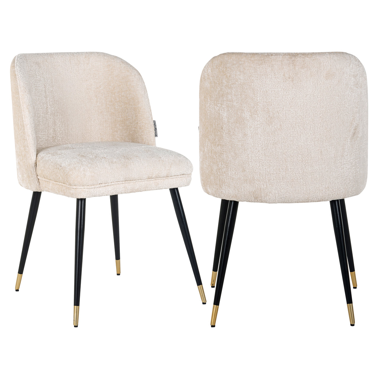 Richmond Möbel | Esszimmerstuhl Alicia FR white chenille fire retardant | FR-white-chenille