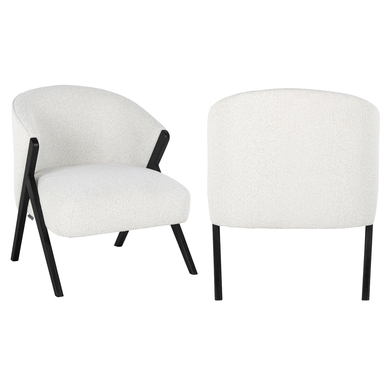 Richmond Möbel | Lounge Stuhl Mia | White-boucle