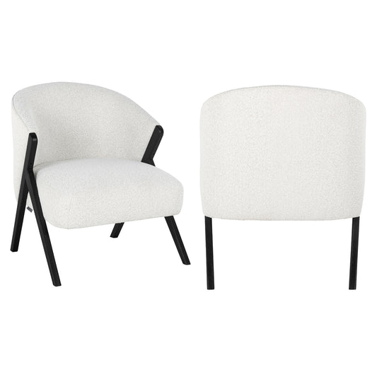 Richmond Möbel | Lounge Stuhl Mia | White-boucle