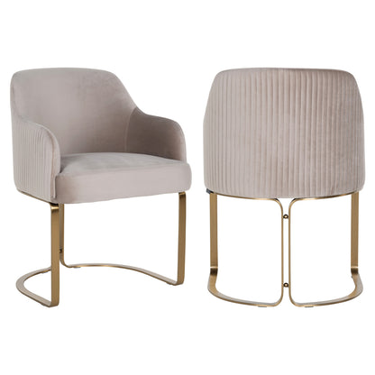Richmond Möbel | Esszimmerstuhl Hadley khaki velvet fire retardant | khaki-velvet
