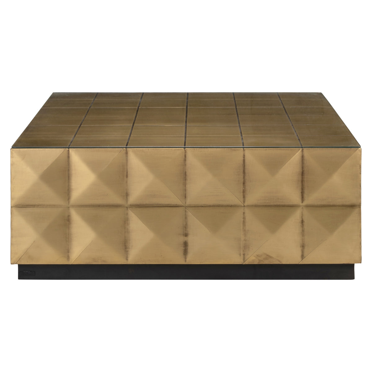 Richmond Möbel Couchtisch Collada top brushed gold | 211658