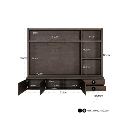 TV-Schrank Lachance -doors