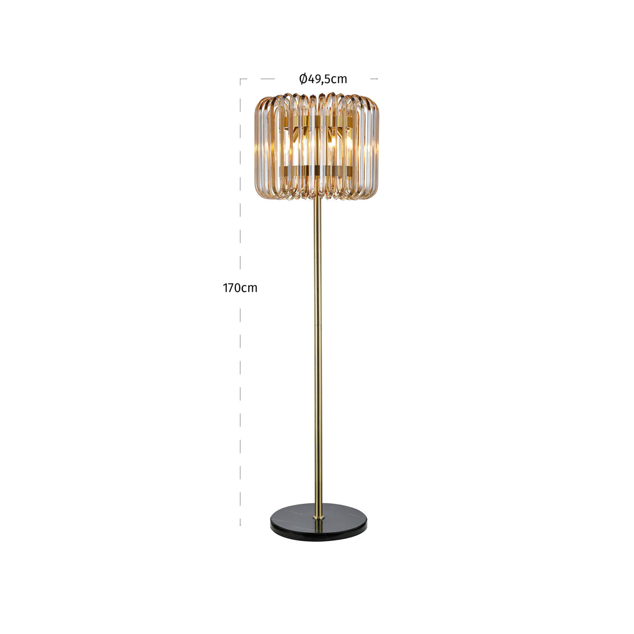 Stehlampe Channa