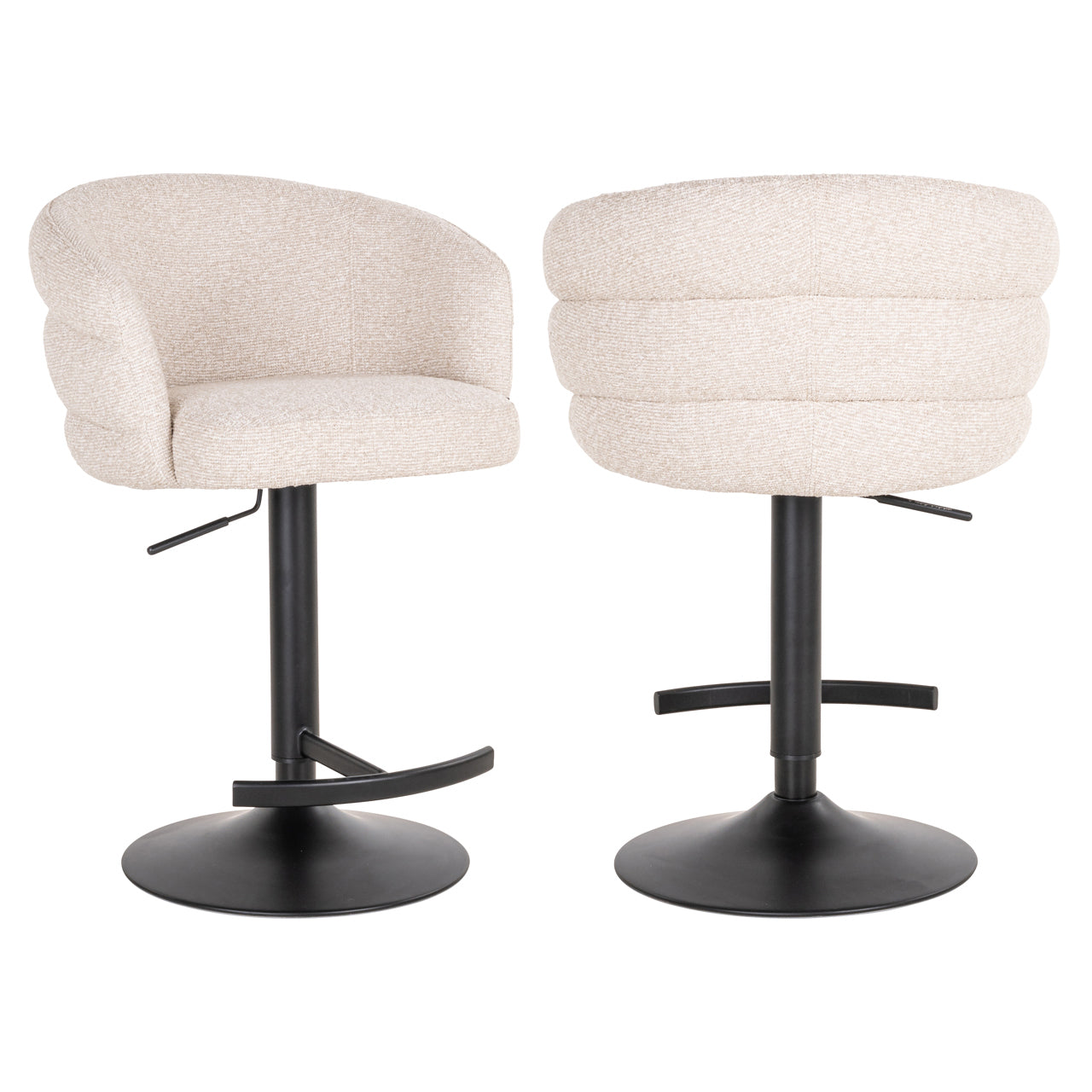 Richmond Möbel | Barhocker Nikki drehbar Feuerresistent | Niagara-beige