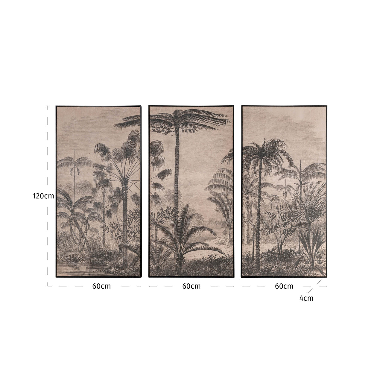 Richmond Möbel | Wandkunst Rhapsody (Set von 3) | Brown