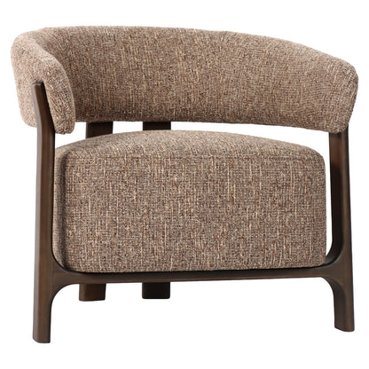 Richmond Möbel Lounge Stuhl Dalara brown tweed | 214107