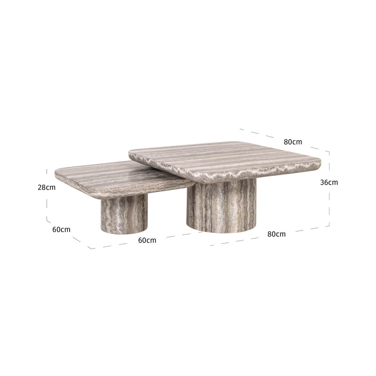 Couchtisch Dulce (denizly) (Set von 2)