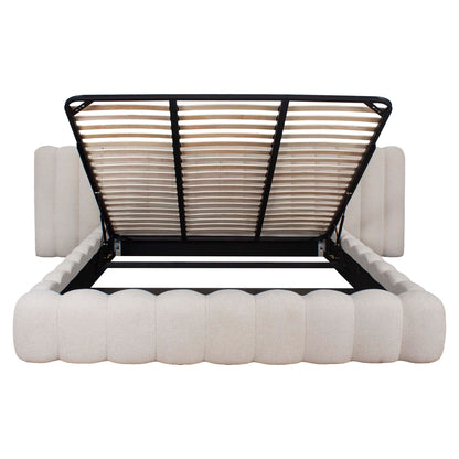 Richmond Möbel Bett Cupidon with storage cream fancy | 214117