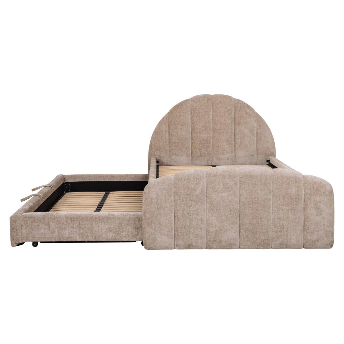 Richmond Möbel Bett Pixie with pull-out bed clay chenille | 214120