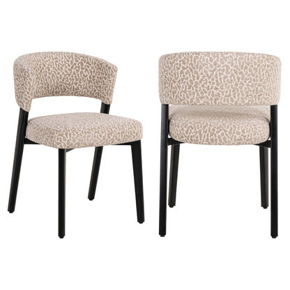 Richmond Möbel Esszimmerstuhl Zeno beige leopard | 214148