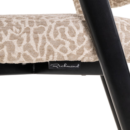 Richmond Möbel Esszimmerstuhl Zeno beige leopard | 214148