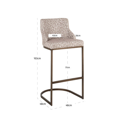 Richmond Möbel | Barhocker Bolton (Set von 2) | Natural-renegade