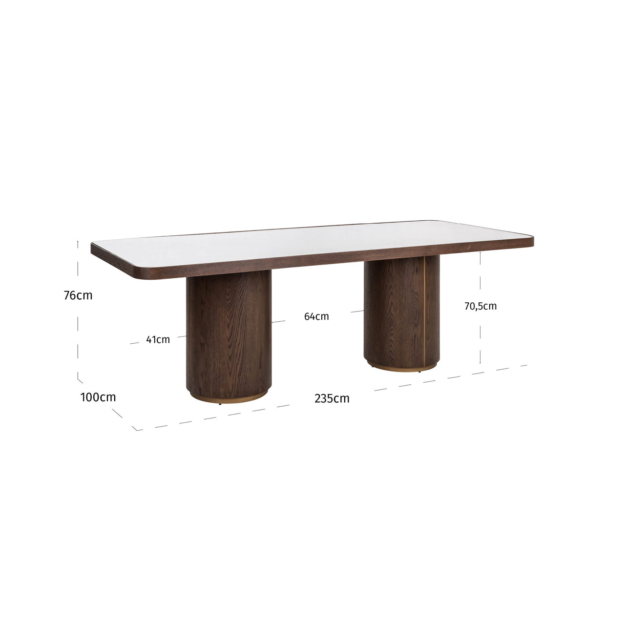Esstisch Willox including glass