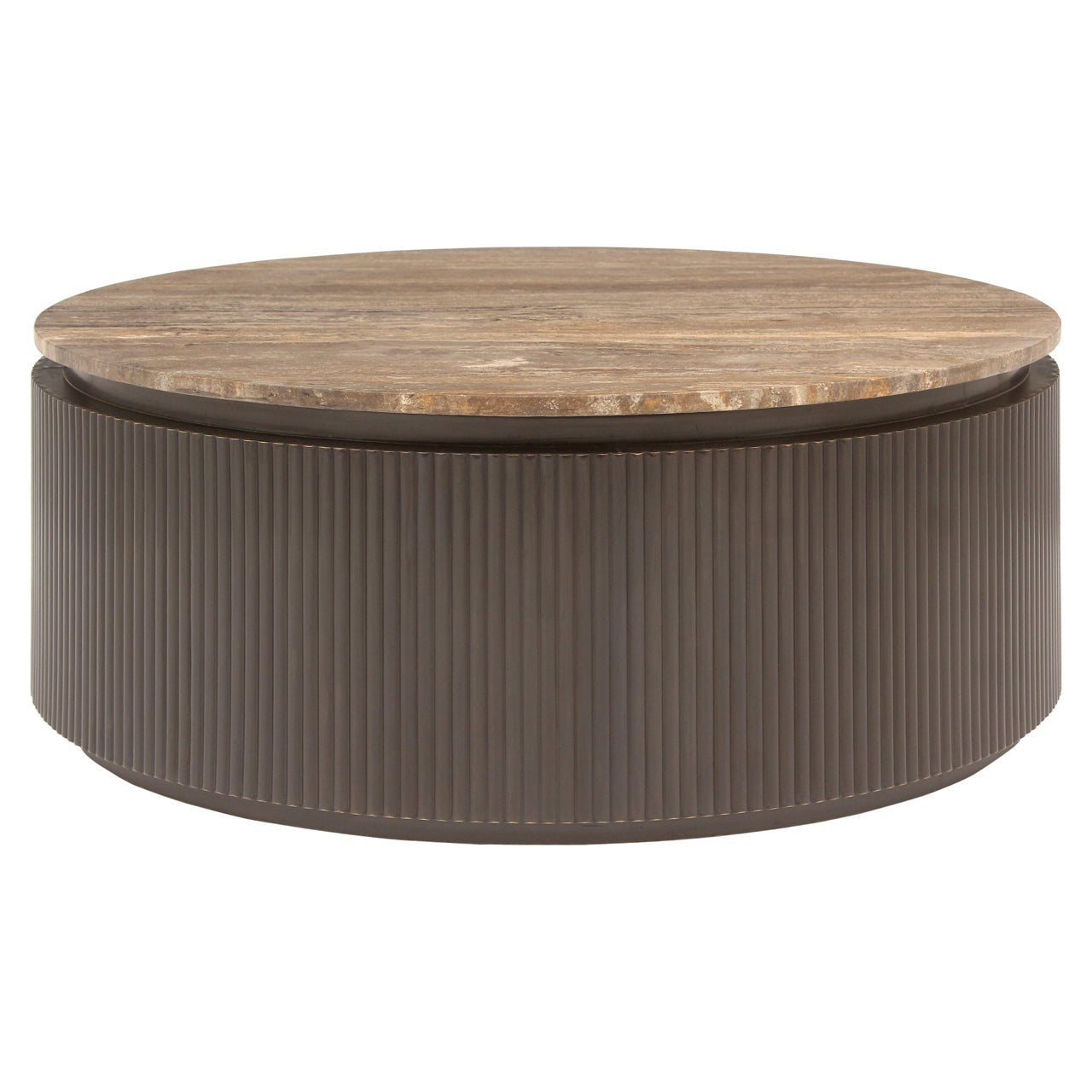 Richmond Möbel | Couchtisch Russo ash brown 90Ø | ash-brown