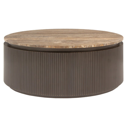 Richmond Möbel | Couchtisch Russo ash brown 90Ø | ash-brown