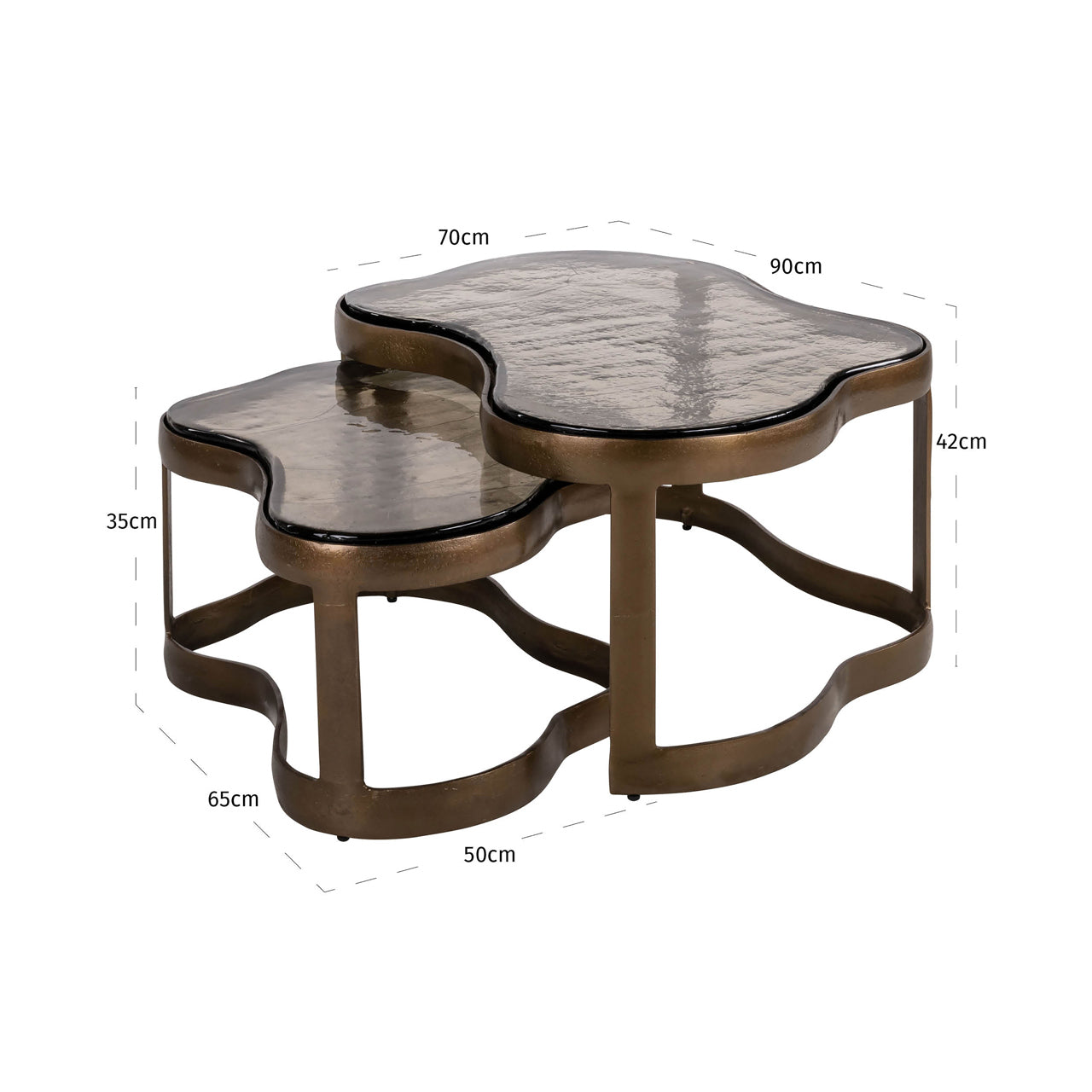 Couchtisch Fairfield (Set von 2)