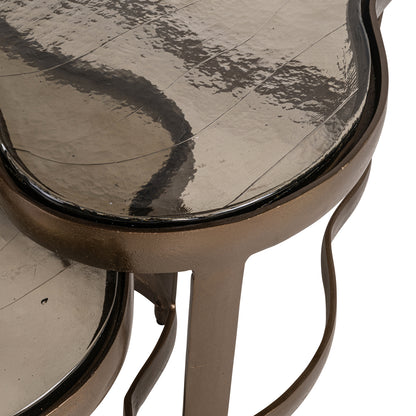 Richmond Möbel | Couchtisch Fairfield (Set von 2) | Brass-antique