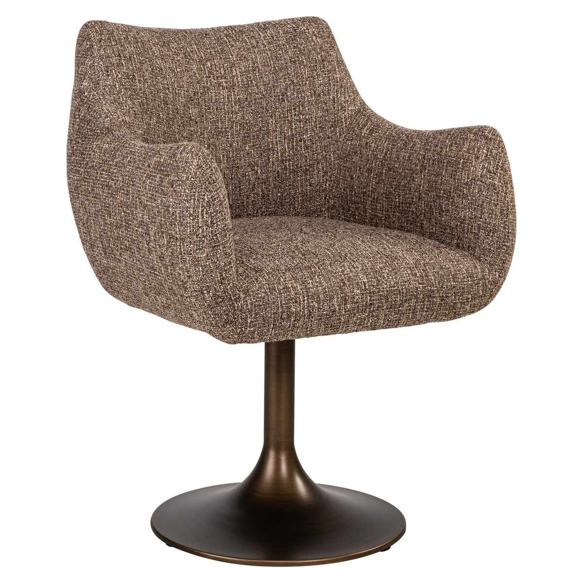 Richmond Möbel Esszimmerstuhl Aldo drehbar brown tweed | 214401