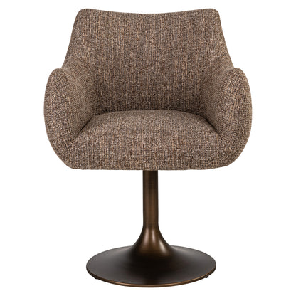 Richmond Möbel Esszimmerstuhl Aldo drehbar brown tweed | 214401