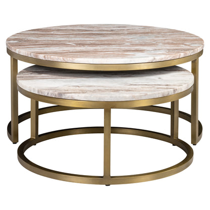 Richmond Möbel Couchtisch Bottega (Set von 2) blush beige | 214522