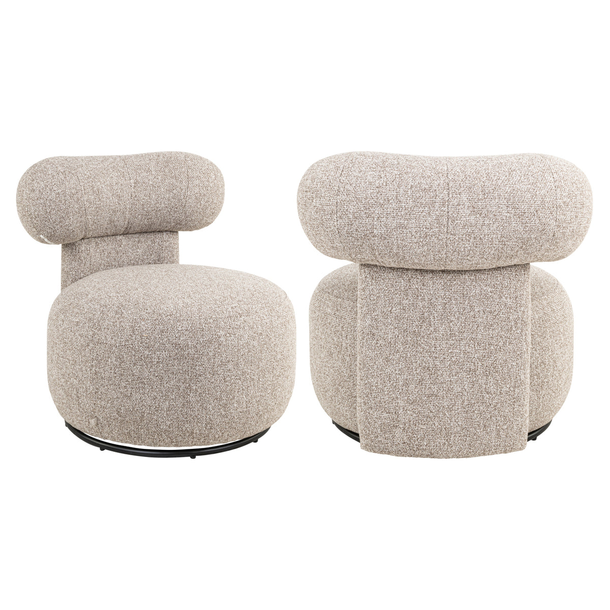 Richmond Möbel Lounge Stuhl Kaya drehbar cayenne brown | 215185